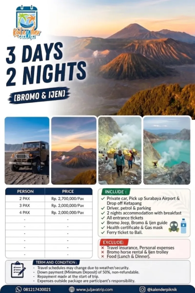 3 Days 2 Nights [ Bromo & Ijen]